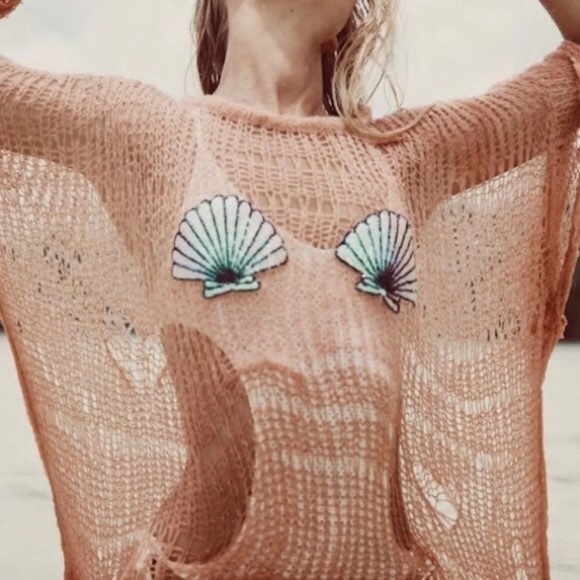 Wildfox White Label Shell Bra Lost Knit Sweater - Picture 3 of 13